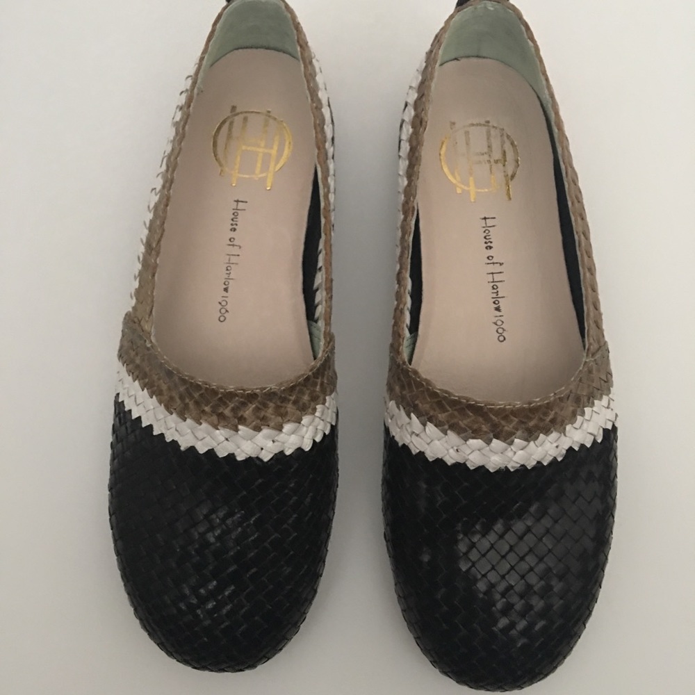 House of Harlow 1960 Braided Woven Flats